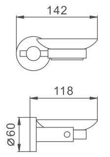 Мыльница Haiba HB8302 сталь